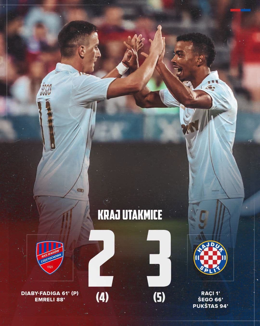 Pukštas u produžecima slomio Poljake i poklonio Hajduku Europu!