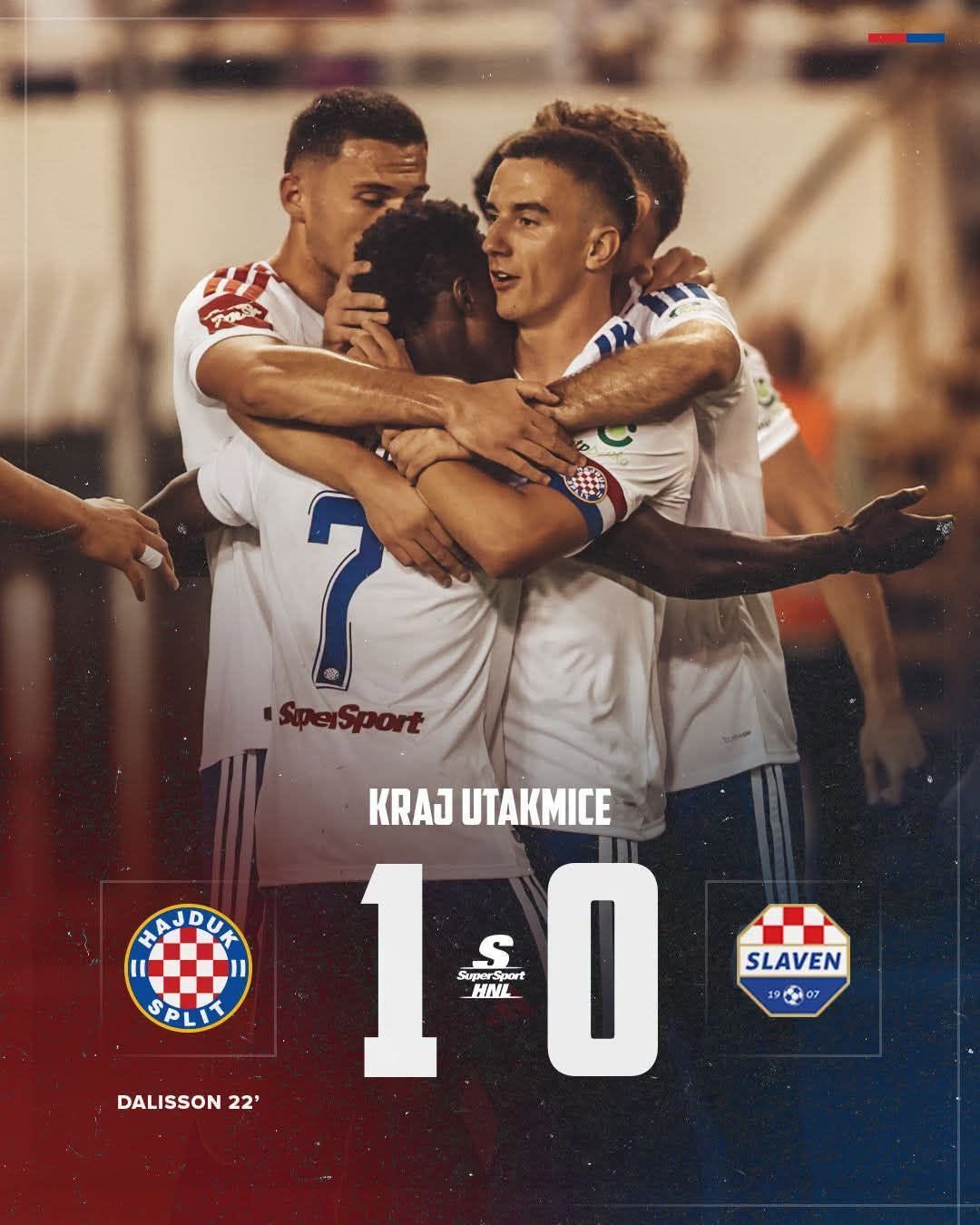 Hajduk na vrhu ljestvice